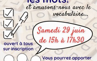 Atelier "Jouons avec les mots" - Causettes